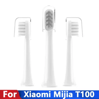 3Pieces dantų šepetėlį Vadovai Xiaomi Mijia T100 Mi Smart Elektros dantų šepetėlį Pakeitimo