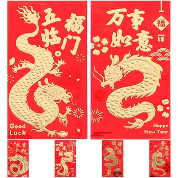 30 Vnt Metų Dragon Red Apgaubia Vokai Kinijos Tūkst. Juanių Pinigų Popieriaus Naujus Paketus