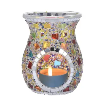 Turkijos Stiliaus Žvakė Eterinis Aliejus Degiklis Vitražas Aromatinės Lempos Kavos Baro Namų Stalo Apdailos Nr. Žvakė