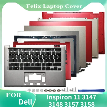 Naujas Dell Inspiron 11 3147 3148 3157 3158 Nešiojamas Ekranas galinis Dangtelis/LCD Priekinis Rėmelis/Palmių Poilsio Klaviatūra/Apačioje Dangtelį