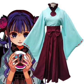 Anime Jibaku Shounen Tualetas Privalo Hanako Kun Akane Kwai Cosplay Kostiumų Japonų Kimono Uniformas Helovinas Šalis Ragana Kostiumas