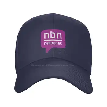 NetByNet Logotipas Spausdinti Grafinis Atsitiktinis Džinsinio audinio kepurė Megzta kepurė Beisbolo kepuraitę