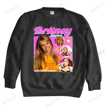 vyrų rudens palaidinukė juodos spalvos bliuzoną Britney Spears prekės hoodie lašas laivybos prekės žiemą hoodie berniukų šiltą bliuzoną euro dydis