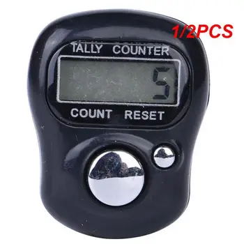1/2VNT Elektroninis Skaitmeninis Piršto Žiedas Sutampa Kovos Rankinio Mezgimo Eilės Counter-Clicker NAUJAS Mini Nukreipkite Žymeklį Counter LCD