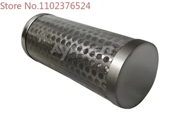 Nerūdijančio plieno cilindro formos sukepintų tinklelio filtro elementas, dėl aukštos temperatūros naftos ir priemaišų pašalinimas
