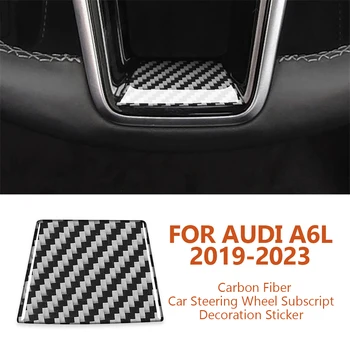 Audi A6L-C8 A7 2019-2023 Anti-scratch Anglies Pluošto Automobilio Vairo Indeksas Dekoro Lipduko Auto Interjero Priedai